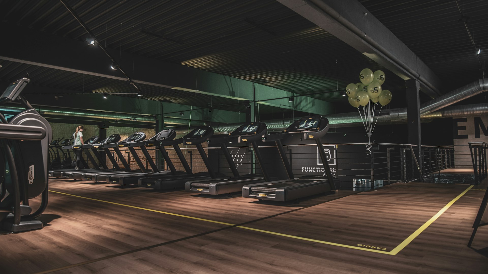 Modern gym interior